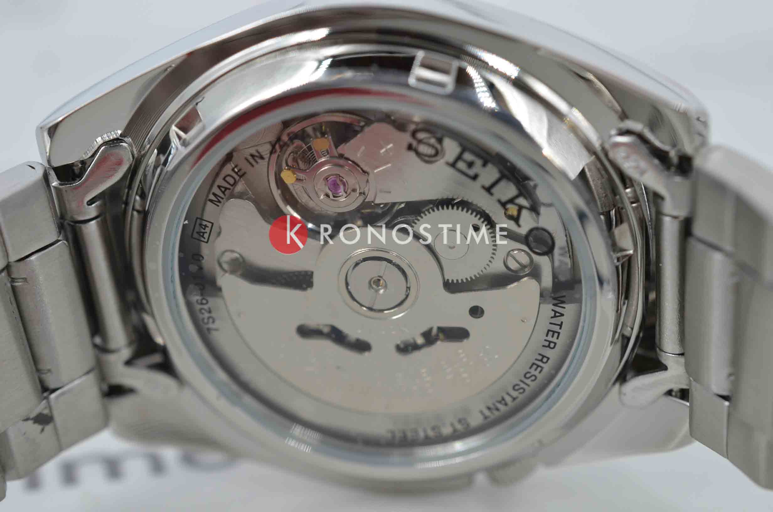 Seiko Seiko 5 Regular SNKL41J1 мужские часы белый циферблат на запястье